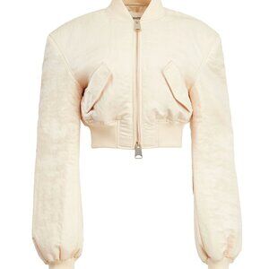 KHAITE The Reggie cropped bomber jacket